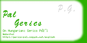 pal gerics business card